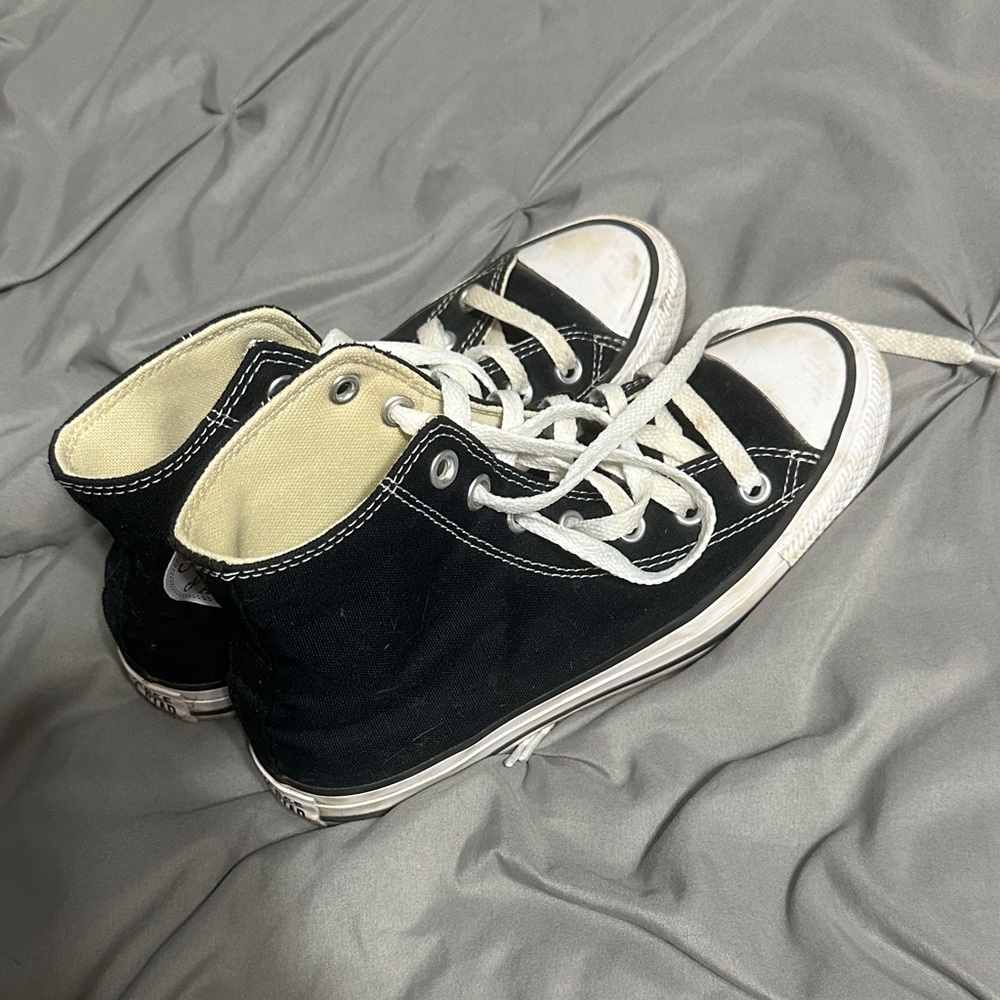 Converse Black and White High-Top Sneakers